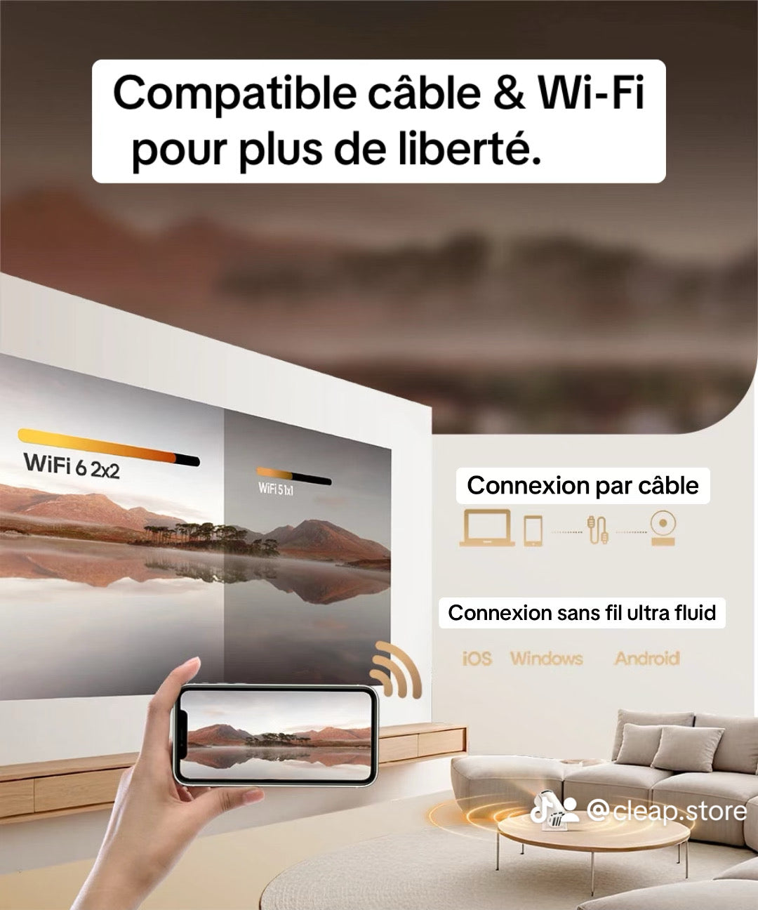 Mini Projecteur Intelligent 4K